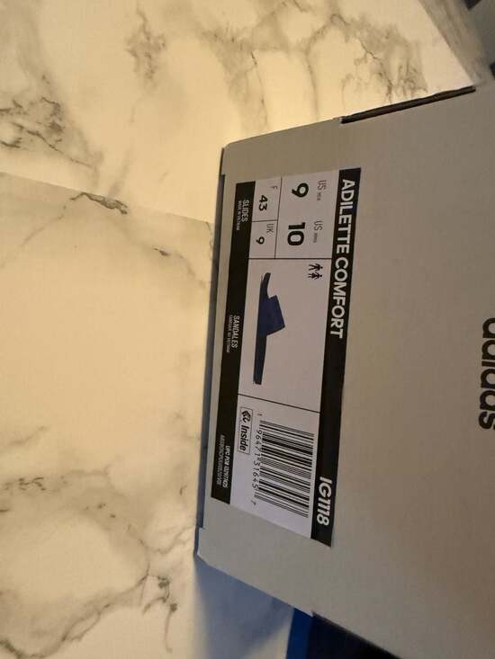 Adidas Adilette Comfort Slides Men\'s Size 9 main image 3